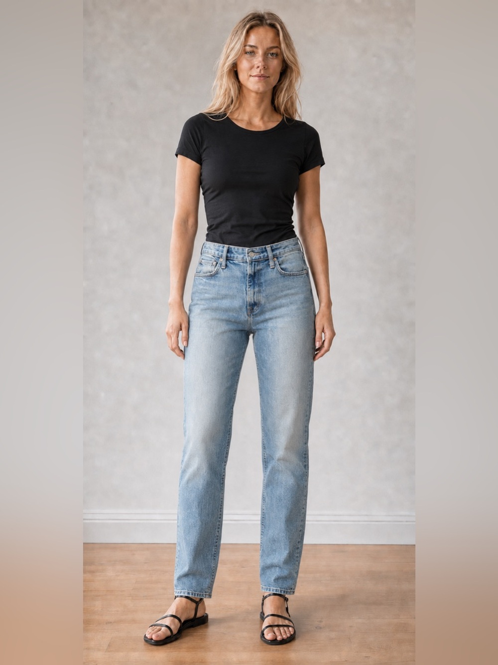 MOTHER High-Rise Straight-Leg Jeans